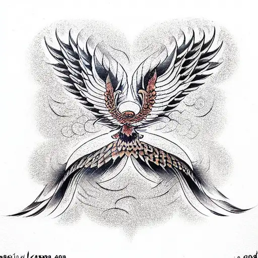 Phoenix tattoo design idea