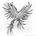 Phoenix tattoo design idea