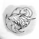 Phoenix tattoo design idea