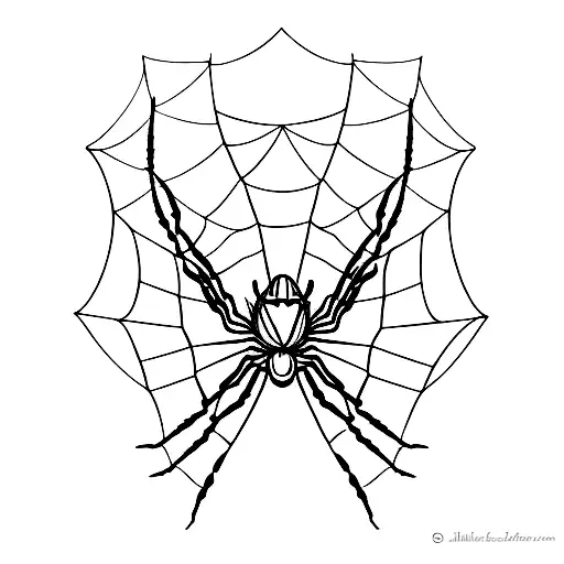 spider legs make a heart tattoo design idea