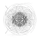 Abstract representation of the spectrum tattoo design idea