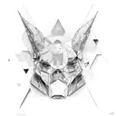 Abstract representation of the spectrum tattoo design idea