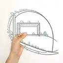 subtle soccer field tattoo design idea