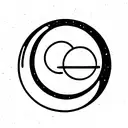 sol y luna  tattoo design idea