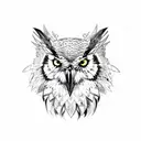 Raven, Owl, Wolf tattoo design idea
