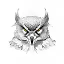 Raven, Owl, Wolf tattoo design idea
