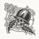 fire safety in greece tattoo design idea