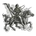 fire safety in greece tattoo design idea