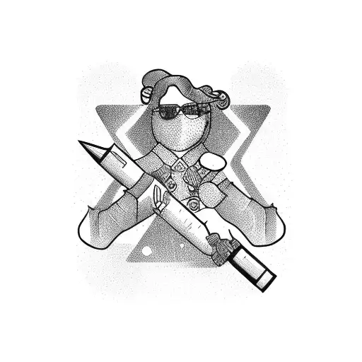 Rockstar pharmacist tattoo design idea