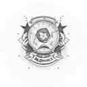 Rockstar pharmacist tattoo design idea