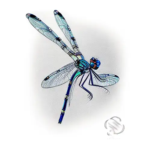 damselfly tattoo design idea