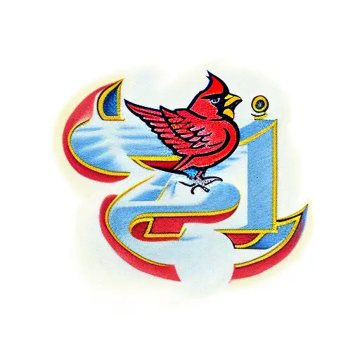 the letters T, B, and L in the style of the St. Louis Cardinals logo tattoo design idea