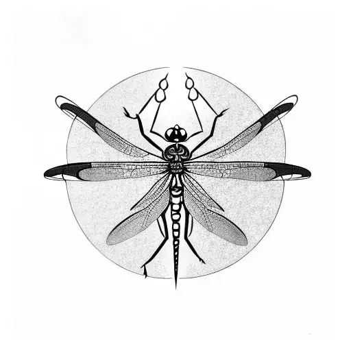 Dragonfly tattoo design idea
