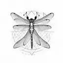 Dragonfly tattoo design idea
