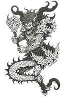 black clover demon dweller tattoo design idea