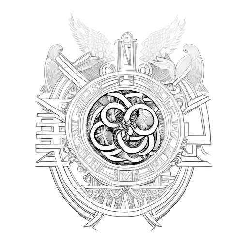 Roman Numerals tattoo design idea