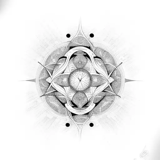 order and chaos tattoo design idea