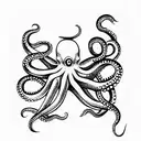 Octopus tattoo design idea