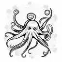 Octopus tattoo design idea