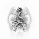 worms tattoo design idea