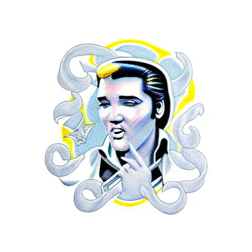elvis presley tattoo design idea