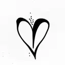 Name Mili with Heart tattoo design idea