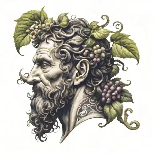 Dionysus tattoo design idea