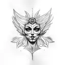 Angel Michael tattoo design idea