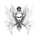 Angel Michael tattoo design idea