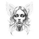 Angel Michael tattoo design idea