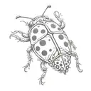 ladybug tattoo design idea