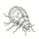 ladybug tattoo design idea