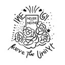 never give up tattoo design idea