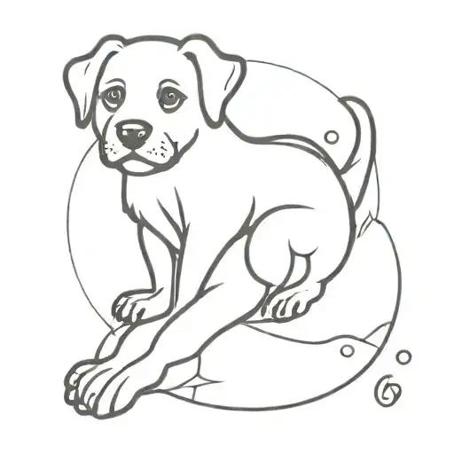 dog paw with semi colon incorporated tattoo design idea