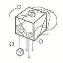 sugar cube tattoo design idea