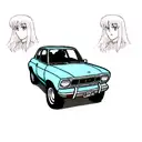 Ford escort  tattoo design idea