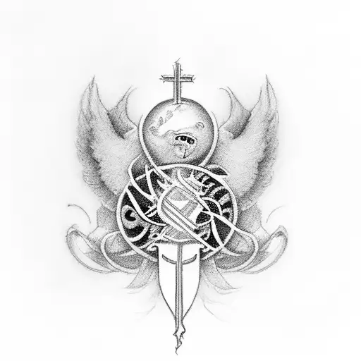 scroll “So, whether you eat or drink, or whatever you do, do everything for the glory of God.” ‭‭1 Corinthians‬ ‭10‬:‭31 tattoo design idea