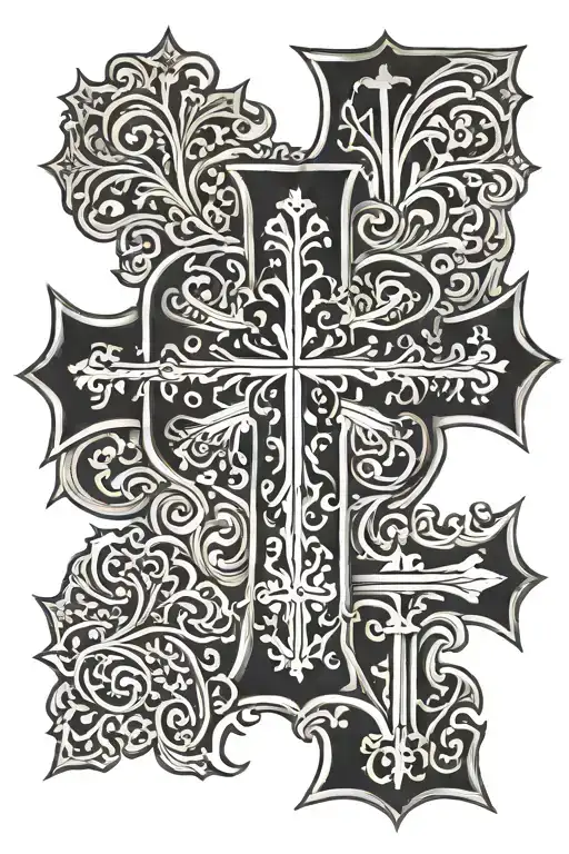 croatian cross tattoo tattoo design idea