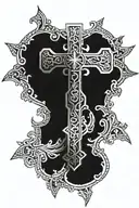 croatian cross tattoo design idea