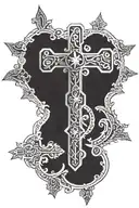 croatian cross tattoo design idea