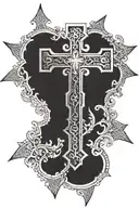 croatian cross tattoo design idea