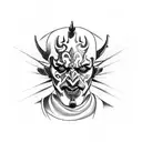 darth maul  tattoo design idea