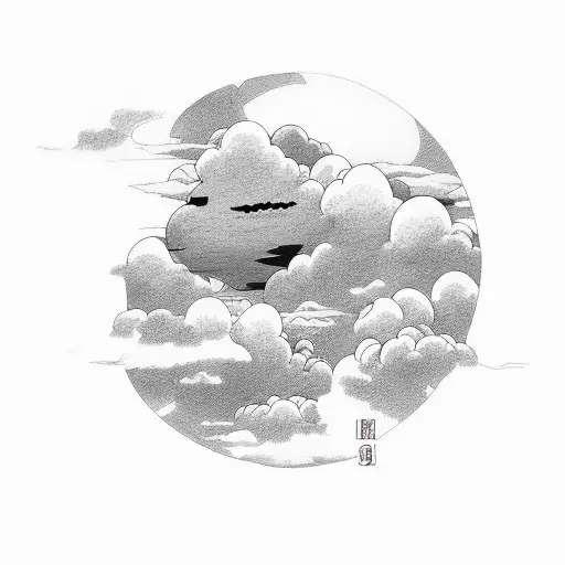 Cloud of Akatsuki  Cloud tattoo, Cloud illustration, Baby pokemon