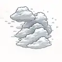 akatsuki logo as realistic clouds tattoo design idea