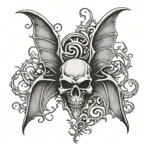 Deathbat avenged sevenfold tattoo design idea