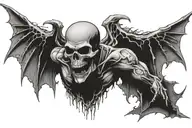 avenged sevenfold nightmare album cover tattoo design idea