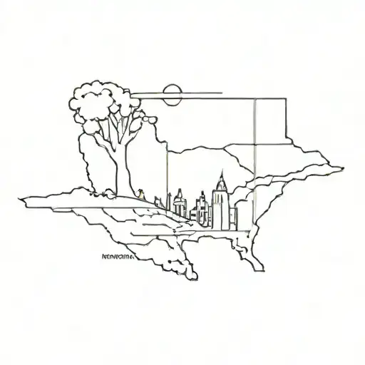 three best friends in Iowa Tennessee and New York  tattoo design idea