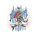 indigenous drawing tattoo design idea