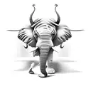 Salvador Dali Elephant tattoo design idea