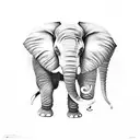 Salvador Dali Elephant tattoo design idea